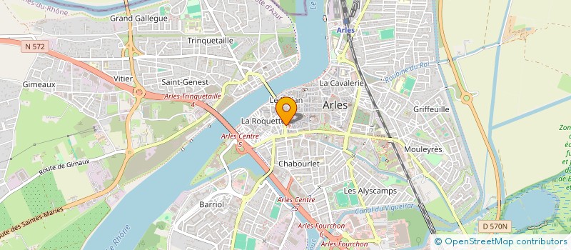 localisation de l'entreprise LN COIFF à ARLES