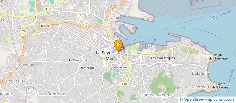 localisation de l'entreprise LN CONCEPT  LA SEYNE-SUR-MER