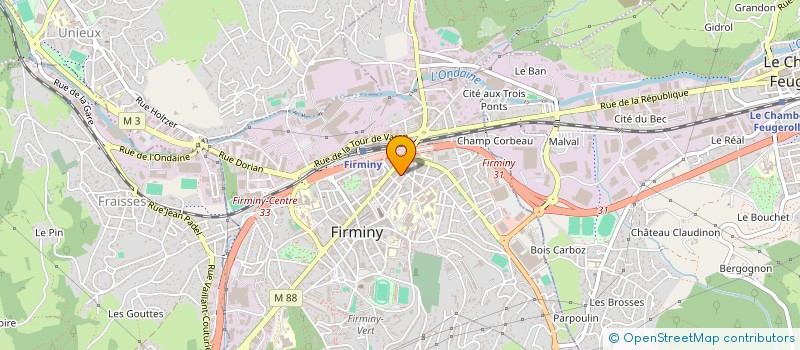 localisation de l'entreprise LN CONSEILS ET DIFFUSION à FIRMINY