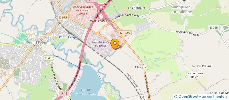 localisation de l'entreprise LN CUIR & CARBON  SAINT-JULIEN-SUR-CALONNE