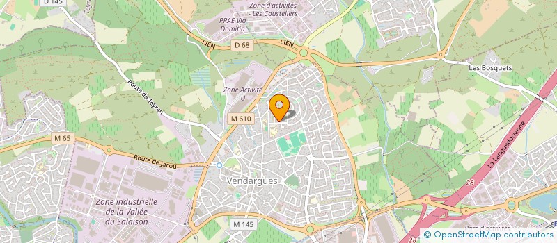 localisation de l'entreprise LN DECOKONCEPT à VENDARGUES