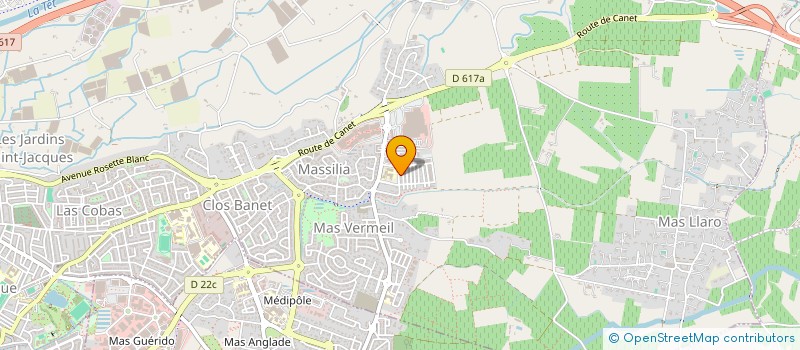 localisation de l'entreprise LN DEVELOPPEMENT 2022 à PERPIGNAN