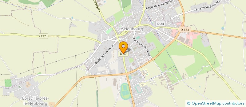 localisation de l'entreprise LN-DRIVE  LE NEUBOURG