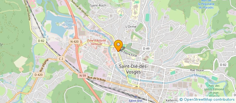 localisation de l'entreprise LN ET DIVIN  SAINT-DIE-DES-VOSGES