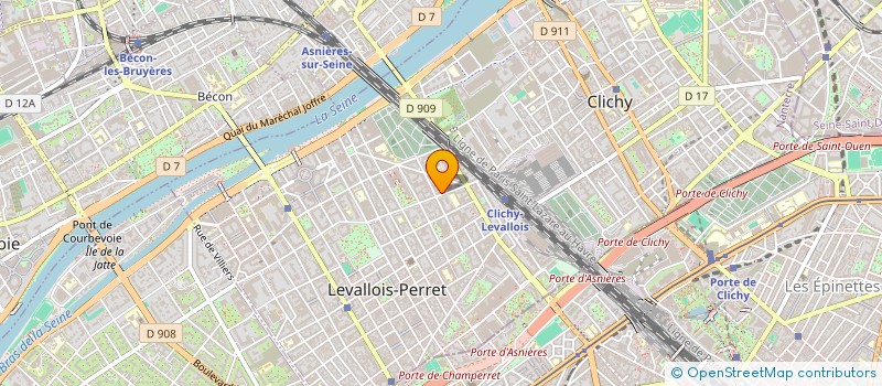 localisation de l'entreprise LN GESTION à LEVALLOIS-PERRET