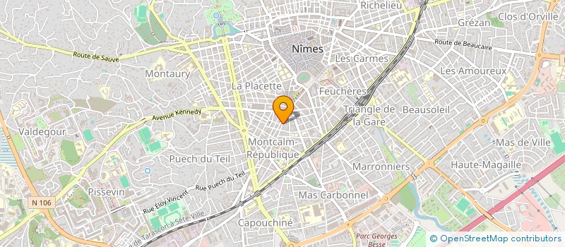 localisation de l'entreprise LN HOLDING  NIMES