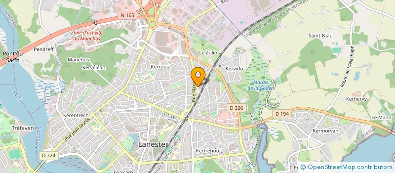 localisation de l'entreprise LN IMMO  LANESTER