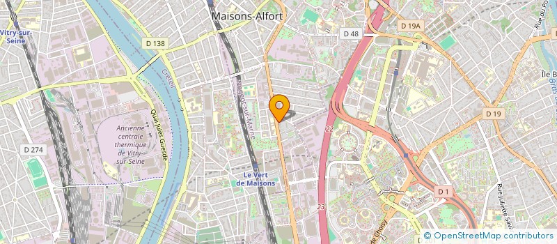 localisation de l'entreprise LN IMMOBILIER à MAISONS-ALFORT