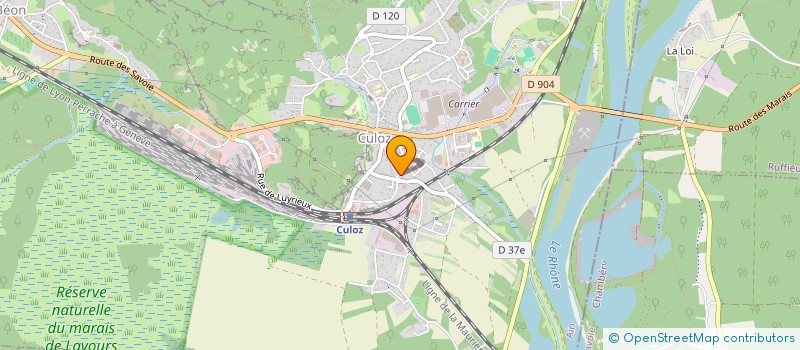 localisation de l'entreprise LN IMMOBILIER  CULOZ-BEON