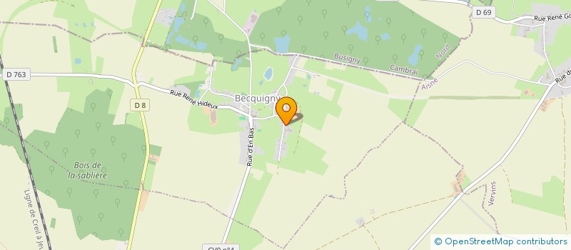 localisation de l'entreprise LN LETWAL  BECQUIGNY