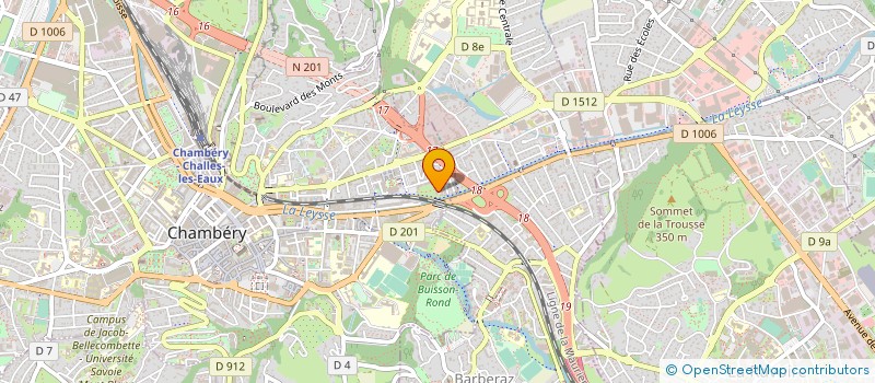 localisation de l'entreprise LN MACONNERIE GENERAL  CHAMBERY