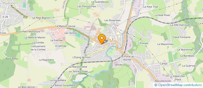 localisation de l'entreprise LN MAITRE D'UVRE  PLANCOET