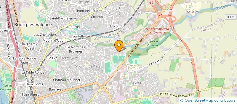 localisation de l'entreprise LN-MG  VALENCE