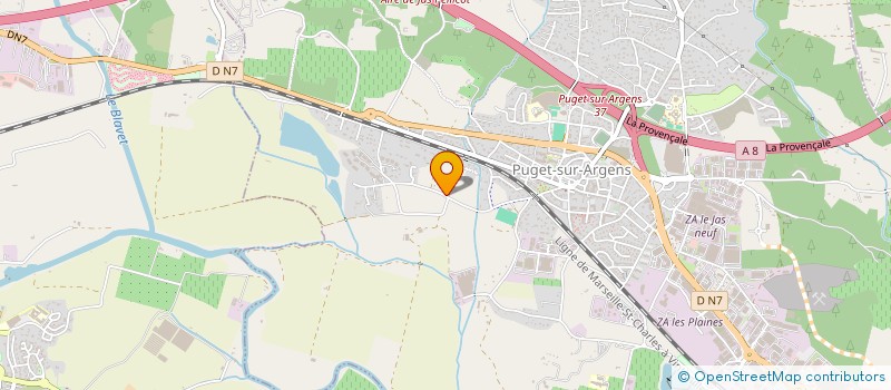 localisation de l'entreprise LN PRO BAT  PUGET-SUR-ARGENS