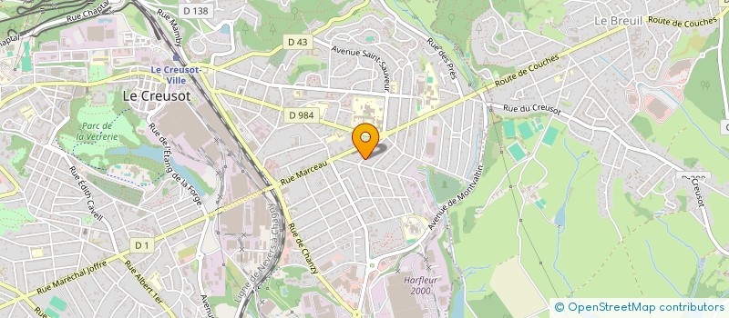 localisation de l'entreprise LN-SP  LE CREUSOT