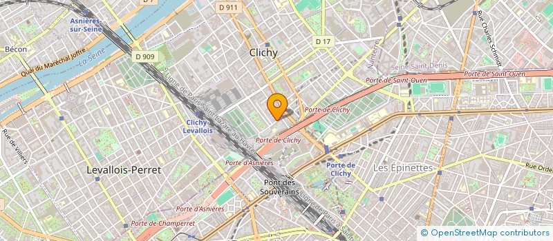 localisation de l'entreprise LN TRANS ET DEMENAGEMENT à CLICHY