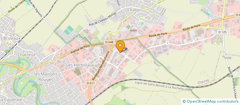 localisation de l'entreprise LN TRANSAC NIORT  NIORT