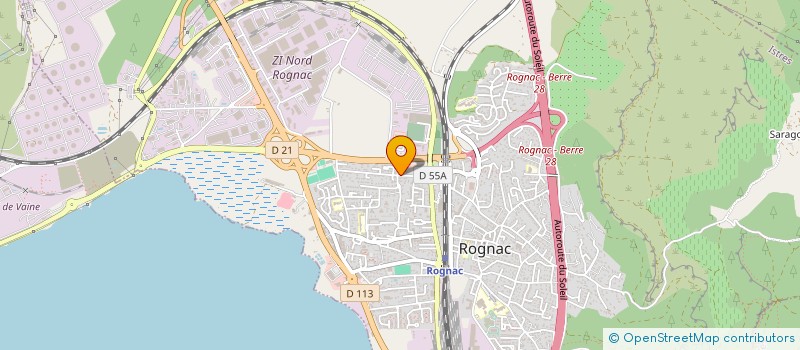 localisation de l'entreprise LN TRANSPORTS à ROGNAC