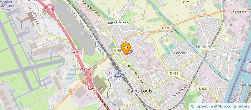 localisation de l'entreprise LN2B  SAINT-LOUIS