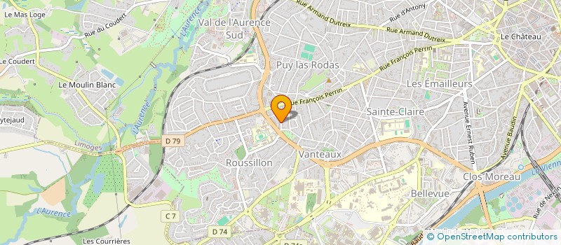 localisation de l'entreprise LN2C IMMO à LIMOGES