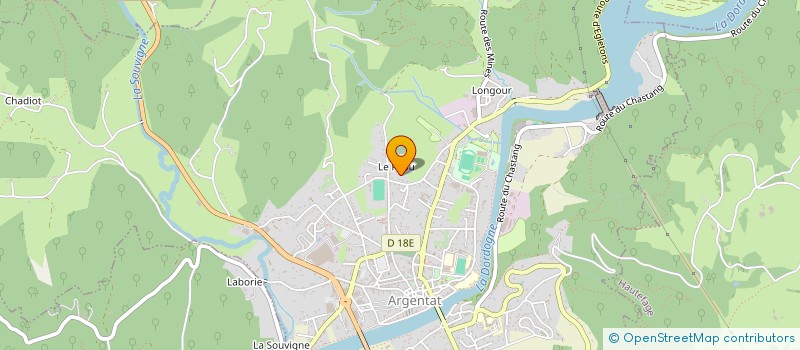 localisation de l'entreprise LN2M à ARGENTAT-SUR-DORDOGNE