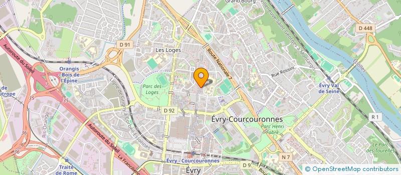 localisation de l'entreprise LN4 COMPAGNY  EVRY-COURCOURONNES