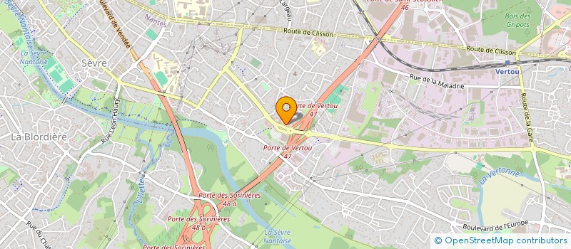 localisation de l'entreprise LNA 13 à VERTOU