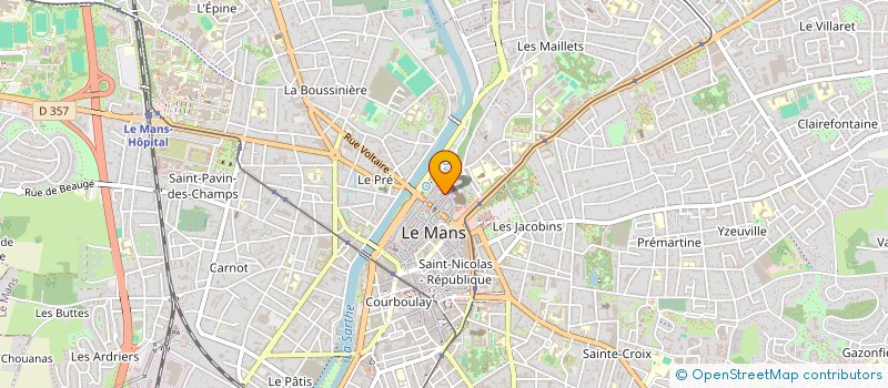 localisation de l'entreprise LNA  LE MANS