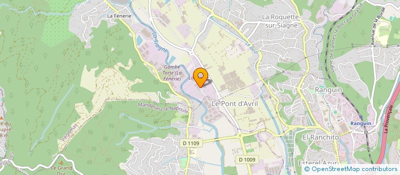 localisation de l'entreprise LNA INVESTISSEMENTS  LA ROQUETTE-SUR-SIAGNE