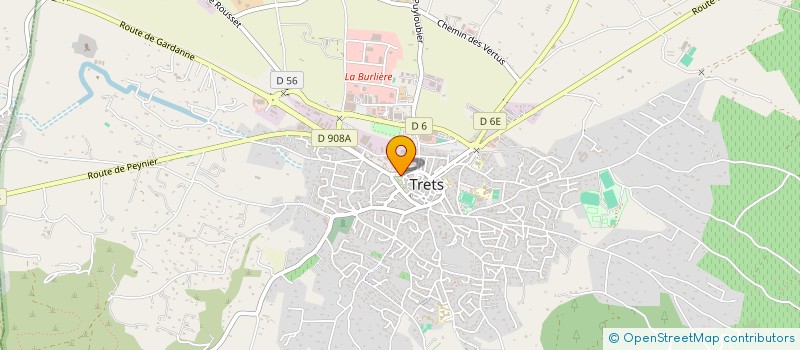 localisation de l'entreprise LNA TRAITEUR  TRETS