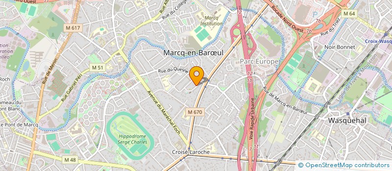 localisation de l'entreprise LNB 14 à MARCQ-EN-BARŒUL