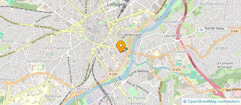localisation de l'entreprise LNB à LIMOGES