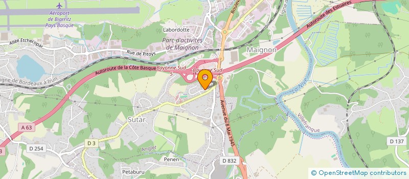 localisation de l'entreprise LNB  ANGLET