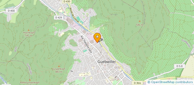 localisation de l'entreprise LNB  GUEBWILLER