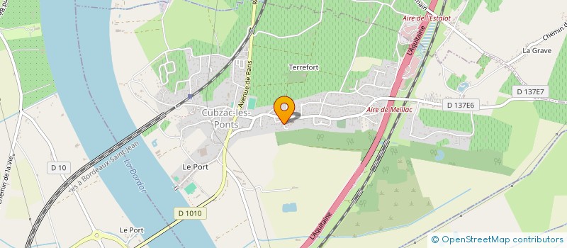 localisation de l'entreprise LNB TERRASSEMENT  CUBZAC-LES-PONTS