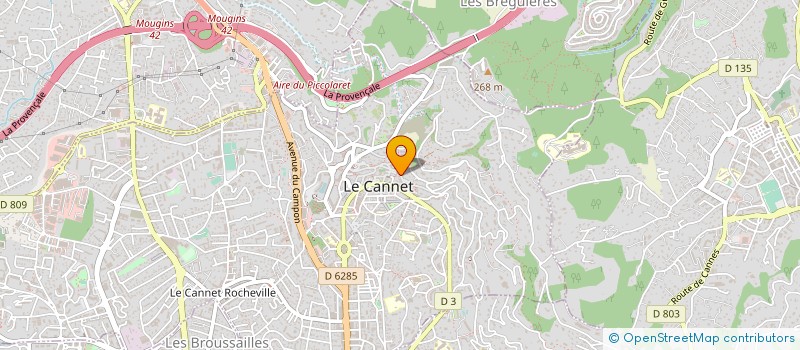 localisation de l'entreprise LNBCM à LE CANNET