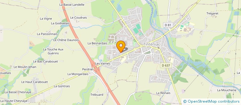 localisation de l'entreprise LNC BOIS & SERVICES  TINTENIAC