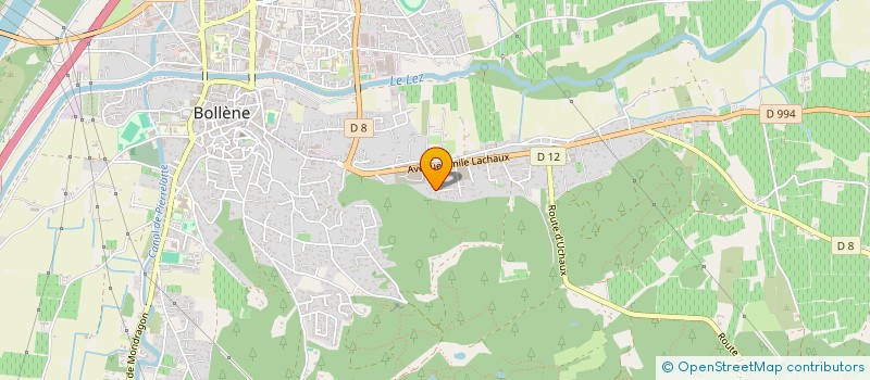 localisation de l'entreprise LNC QSE  BOLLENE