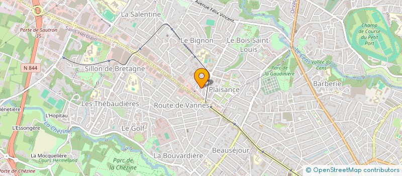 localisation de l'entreprise LNC5 à ORVAULT