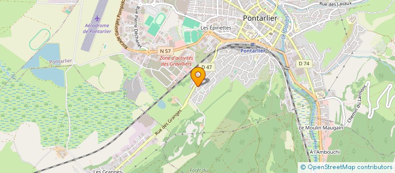 localisation de l'entreprise LNCC IMMO  PONTARLIER