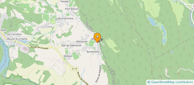 localisation de l'entreprise LND DU GUIERS  GROSLEE-SAINT-BENOIT