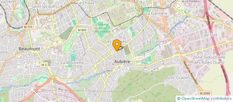 localisation de l'entreprise LND-PATRIMOINE  AUBIERE