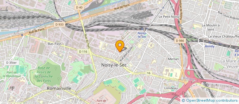 localisation de l'entreprise LND SOLS à NOISY-LE-SEC