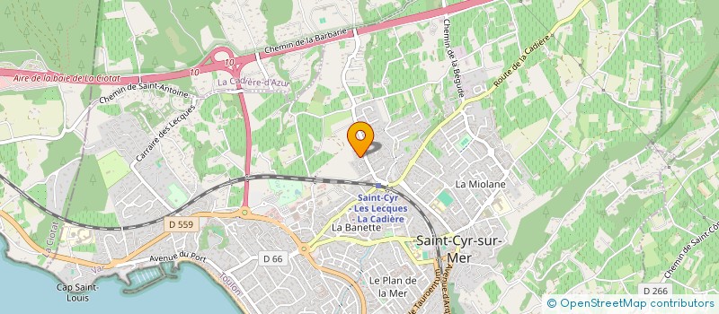 localisation de l'entreprise LNDF CANTINI à SAINT-CYR-SUR-MER
