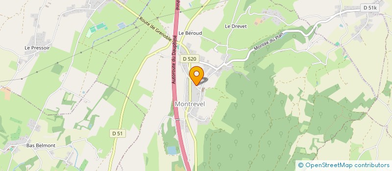 localisation de l'entreprise LNDLAC  MONTREVEL