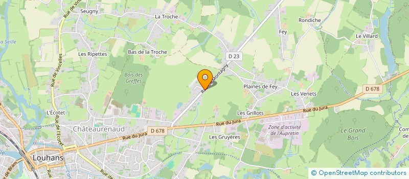 localisation de l'entreprise LNDP à LOUHANS