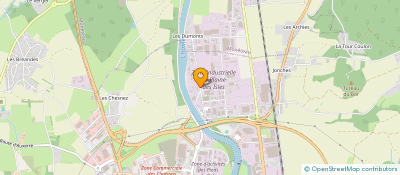 localisation de l'entreprise LNEA à AUXERRE