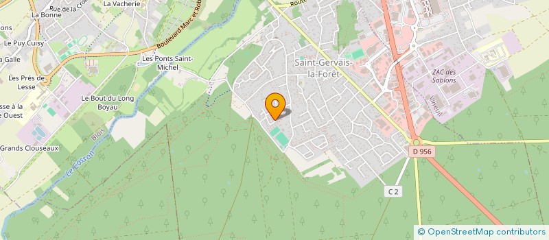 localisation de l'entreprise LNF INVEST  VINEUIL