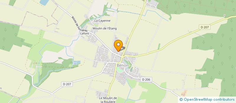 localisation de l'entreprise LNG  BENON