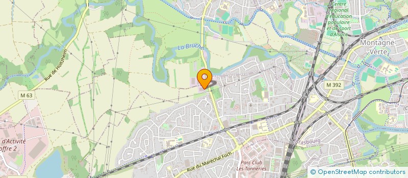 localisation de l'entreprise LNG FITNESS  LINGOLSHEIM